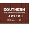 Bluford Shops N 87310 Pullman-Standard 86' Quad Door Auto Parts Box Car, Southern #42372