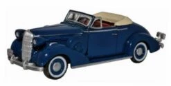 Oxford Diecast HO 87BS36005 1936 Buick Special Convertible Coupe, Musketeer Blue