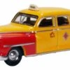 Oxford Diecast HO 87DS46002 1946-1948 Desoto Suburban Sedan, San Francisco Taxi Yellow/Red