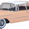 Oxford Diecast HO 87IC59001 Imperial Crown Coupe, Persian Pink/White