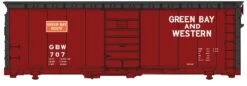 Walthers Mainline HO 910-1424 40' PS-1 Box Car, Green Bay And Western #707