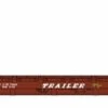 Walthers Mainline HO 910-5820 60' Bulkhead Flat Car, Trailer Train (Brown) #90593