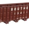 Walthers Mainline HO 910-6784 Greenville 7,000 Cubic Foot Wood Chip Hopper, Southern (Brown) #134423