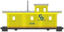 Walthers Proto HO 920-103460 DM&IR Class G2 Caboose, Chesapeake And Ohio #A564
