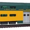 Walthers Proto HO 920-15526 85' Pullman-Standard Bi-Level Commuter Cab Car, Chicago And North Western #159