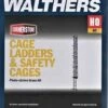 Walthers Cornerstone HO 933-2956 Caged Ladders And Safety Cages Brass Kit