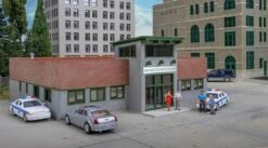 Walthers Cornerstone HO 933-4201 Modern Police Station Kit