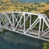 Walthers Cornerstone HO 933-4521 Arched Pratt Truss Railroad Bridge Single Track Kit