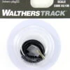 Walthers Track HO 948-83103 Nickel Silver Terminal Joiners For Codes 83/100 Track With Black 22G Wire (2)