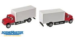 Walthers SceneMaster HO 949-11291 International 4900 Single-Axle Box Truck, Red