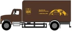 Walthers SceneMaster HO 949-11293 International 4900 Single-Axle Box Van, UPS (Bow Tie Shield Logo)
