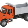 Walthers SceneMaster HO 949-11633 International 4300 Single-Axle Dump Truck, Orange/Silver