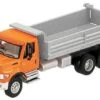 Walthers SceneMaster HO 949-11661 International 7600 3-Axle Heavy-Duty Dump Truck, Orange