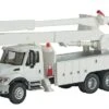 Walthers SceneMaster HO 949-11753 International 7600 Utility Truck With Bucket Lift, White With MOW Decals