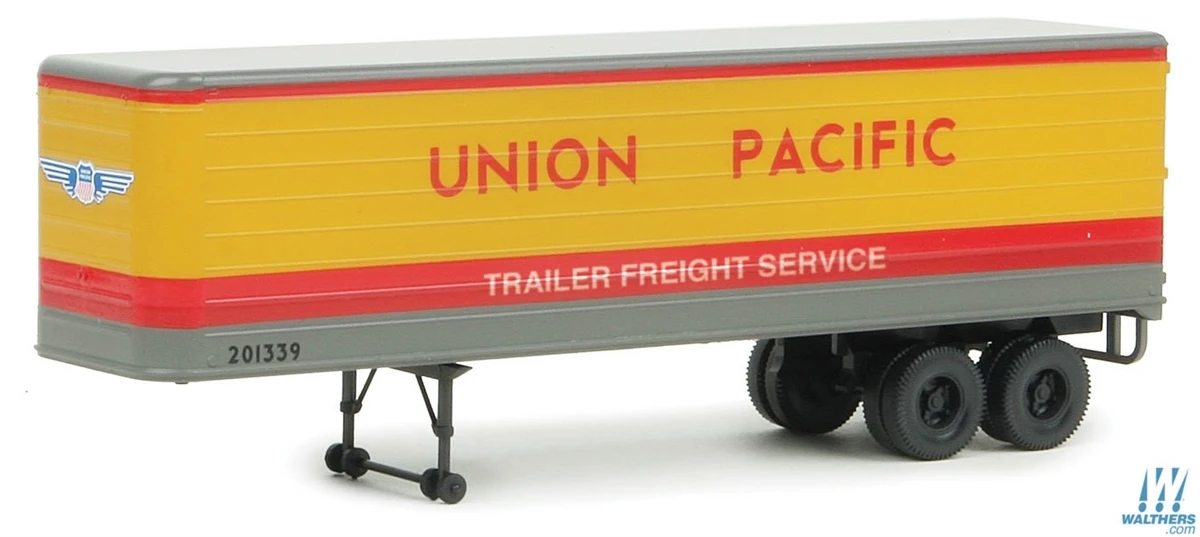 Walthers SceneMaster HO 949-2406 35' Fluted-Side Trailers, Union Pacific (2-Pack) 1 Walthers SceneMaster HO 949-2406 35' Fluted-Side Trailers, Union Pacific (2-Pack)