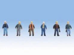 Walthers SceneMaster HO 949-6047 Construction Workers Figure Set #2 (6)