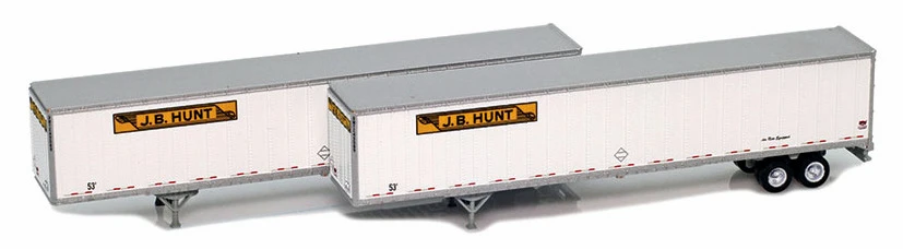 American Z Line Z 954004-1 53' Trailers, JB Hunt (2) 1 American Z Line Z 954004-1 53' Trailers, JB Hunt (2)
