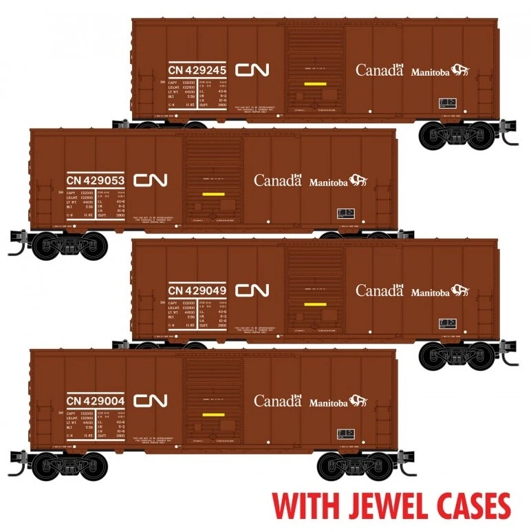 Micro-Trains N 98300214 Canadian National Buffalo Box Car (4-Pack) 1 Micro-Trains N 98300214 Canadian National Buffalo Box Car (4-Pack)
