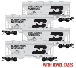 Micro-Trains N 98300215 2-Bay Hopper, Burlington Northern (4-Pack)