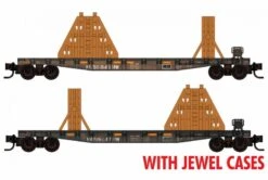 Micro-Trains N 98302222 Norfolk Southern Ribbon Rail Weathered Car 2-Pack