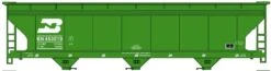 Accurail HO 81461 ACF 3-Bay Covered Hopper Kit, Burlington Northern