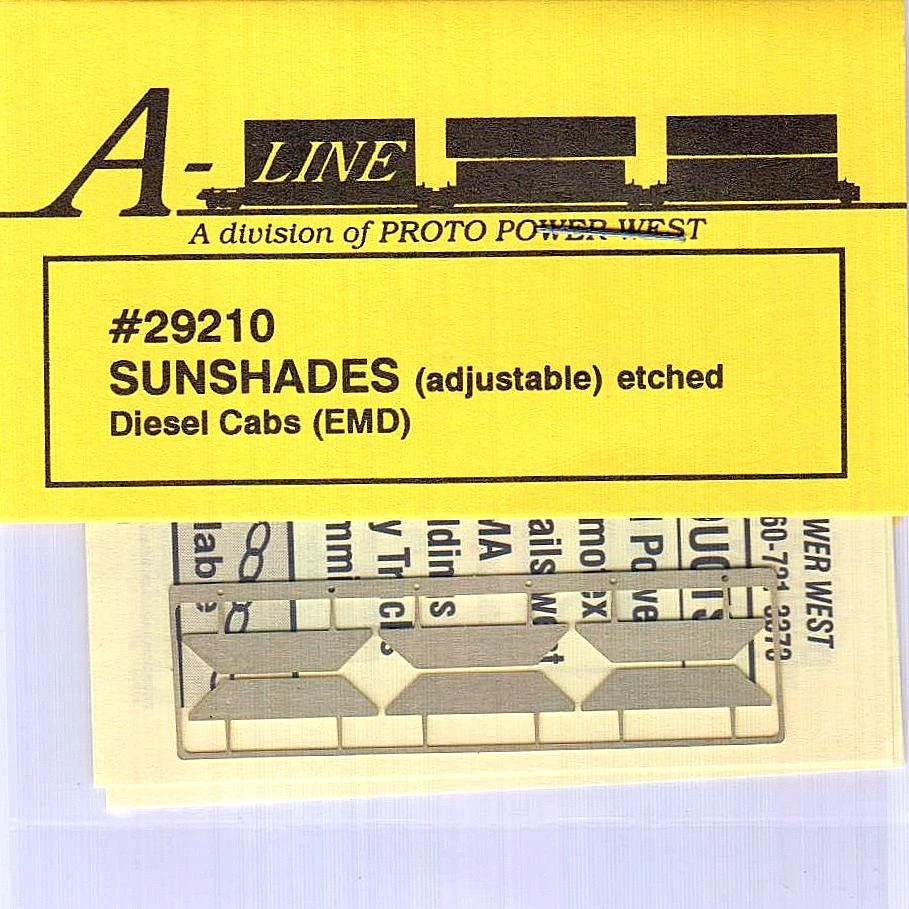 A-Line HO 29210 Adjustable Sunshades For EMD Diesel Cabs 1 A-Line HO 29210 Adjustable Sunshades For EMD Diesel Cabs