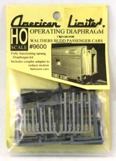 American Limited HO 9600 Operating Diaphragm For Walthers Budd Passenger Cars (1 Pair)