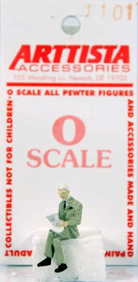 Arttista Accessories O 1101 Man In Suit Reading Newspaper 1 Arttista Accessories O 1101 Man In Suit Reading Newspaper