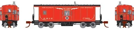 Athearn N 24323 Bay Window Caboose, Erie #C309 1 Athearn N 24323 Bay Window Caboose, Erie #C309