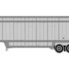 Athearn N 30117 40' Drop Sill Parcel Trailer, UPS (Red Ends) #86987