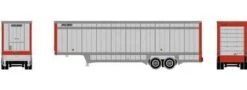 Athearn N 30117 40' Drop Sill Parcel Trailer, UPS (Red Ends) #86987