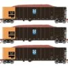 Athearn N 3874 Thrall High Side Gondolas With Loads, DJJX #1 (3)