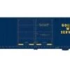 Athearn HO 90576 FMC 60' Double Door Smooth Side Hi-Cube Box Car, Golden West Service #142006