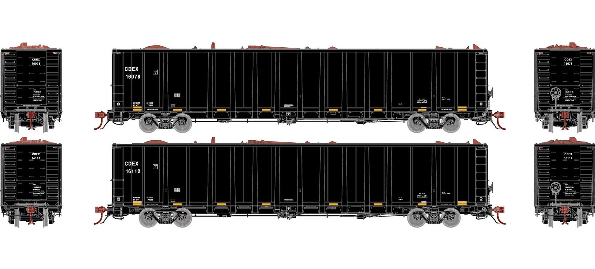 Athearn Genesis N GN12561 NSC 6400 Gondolas With Loads, CDEX #1 (2) 1 Athearn Genesis N GN12561 NSC 6400 Gondolas With Loads, CDEX #1 (2)