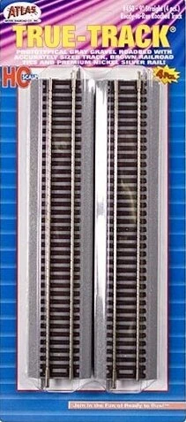 Atlas HO 450 True-Track 9" Straight (4)