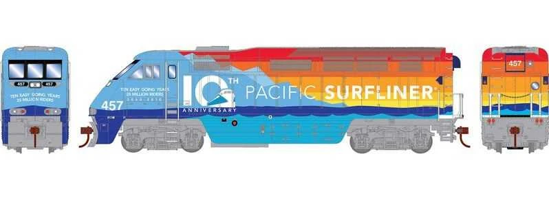 Athearn HO 64949 F59 PHI Locomotive, Amtrak (10th Anniversary) #457 1 Athearn HO 64949 F59 PHI Locomotive, Amtrak (10th Anniversary) #457