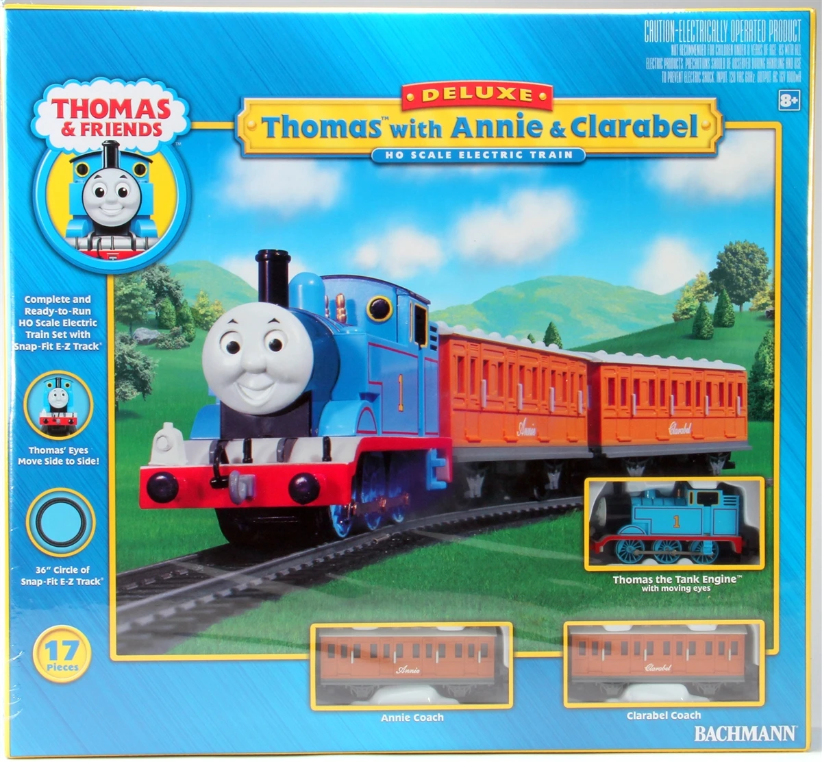 Bachmann HO 00642 Deluxe Thomas The Tank Engine With Annie And Clarabel Set Including E-Z Track 2 Bachmann HO 00642 Deluxe Thomas The Tank Engine With Annie And Clarabel Set Including E-Z Track - Image 2