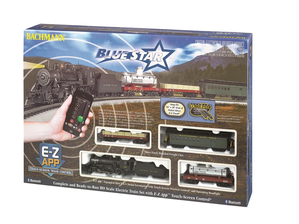 Bachmann HO 01502 Blue Star Train Set With E-Z App Wireless System Control, Baltimore And Ohio 1 Bachmann HO 01502 Blue Star Train Set With E-Z App Wireless System Control, Baltimore And Ohio