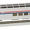 Bachmann Silver Series HO 13005 85' Budd Full Dome Car With LED Lighted Interior, Amtrak (Phase I)