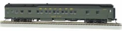 Bachmann Silver Series HO 13901 Heavyweight 80' Pullman Sleeper Car With LED Lighted Interior, Santa Fe "Moose Lake"