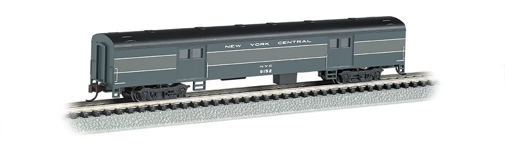 Bachmann N 14455 72' Smoothside Baggage Car, New York Central #9152 1 Bachmann N 14455 72' Smoothside Baggage Car, New York Central #9152