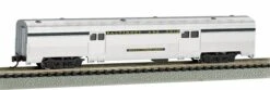 Bachmann Silver Series N 14653 72' Streamline Fluted-Side 2-Door Baggage Car, Baltimore And Ohio "Railway Express Agency"