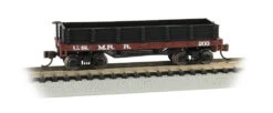 Bachmann N 15454 Old-Time Wood Gondola, US Military Railroad #203