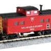 Bachmann Silver Series HO 16812 Northeastern-Style Steel Cupola Caboose, Delaware And Hudson