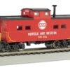 Bachmann Silver Series HO 16817 Northeastern-Style Steel Cupola Caboose, Norfolk And Western #500825