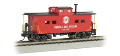 Bachmann Silver Series HO 16817 Northeastern-Style Steel Cupola Caboose, Norfolk And Western #500825