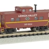 Bachmann Silver Series N 16858 Northeastern-Style Steel Cupola Caboose, Lehigh Valley #95004