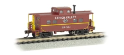 Bachmann Silver Series N 16858 Northeastern-Style Steel Cupola Caboose, Lehigh Valley #95004