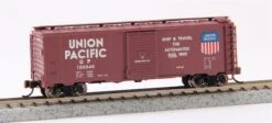 Bachmann Silver Series N 17053 40' Box Car, Union Pacific #108848