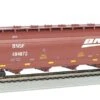 Bachmann HO Silver Series 17505 56' ACF 4-Bay Centerflow Covered Hopper, Burlington Northern Santa Fe #484872